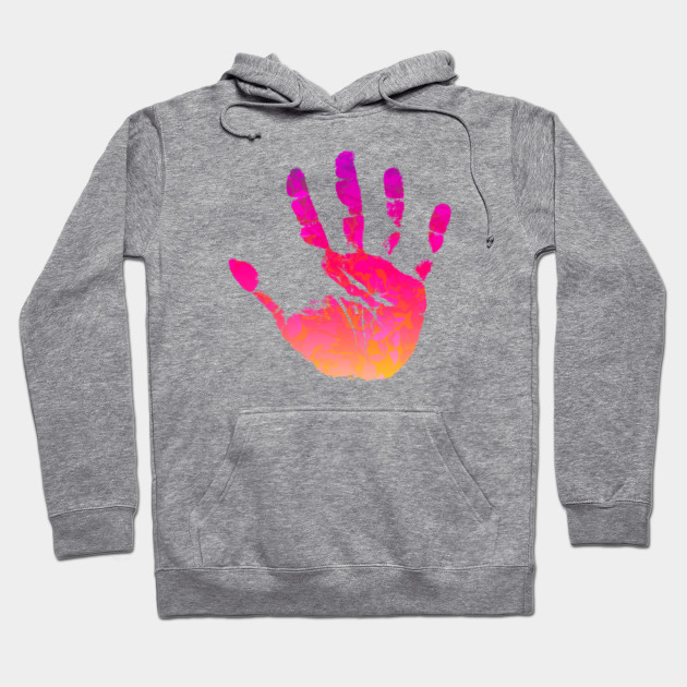 Abstract Hand Palm Print Design